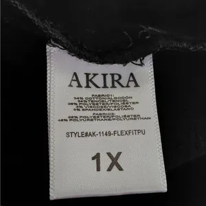 AKIRA Womens Mini Dress Size 1X Denim Faux Leather Party Going Out Y2K Revival thumbnail 8