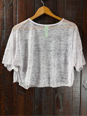 Honeydew Light Lavender Lace Top thumbnail 7
