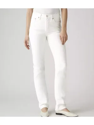 New Levi's Premium 28x30 501 Original Fit Women Jeans Blank Slate White thumbnail 2