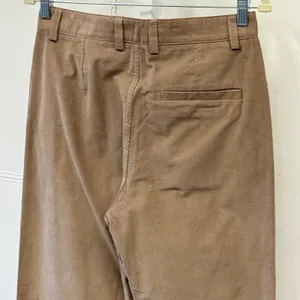 COS Women's Straight Leg Corduroy Chino Pants Slim Fit Tapered‎ Leg Sz 4 Beige thumbnail 4