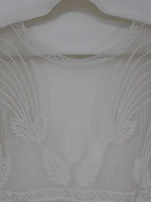 Cupshe Ivory Floral Lace Boho Kimono Maxi Swim Cover Up Long Sheer Mesh Medium thumbnail 13
