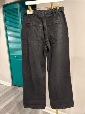 FREE PEOPLE NWT We The Free Palmer Cuffed Jeans / Outer Space - 27 thumbnail 10