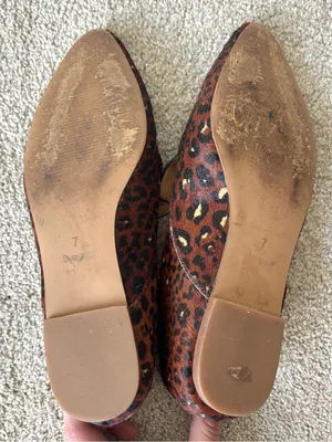 Madewell The Frances Skimmers Painted Leopard Calf Hair Leather Flats Loafer thumbnail 7