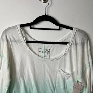 Free people we the free mint ombré long sleeve t-shirt women’s‎ size small NWT thumbnail 3