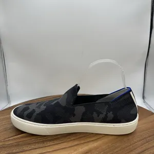 Rothy's The Original Slip On Sneakers Low‎ Top Black Gray Camo Women's 9.5 thumbnail 6