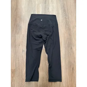 Lululemon Align High Rise Crop 21‎ Black Yoga Leggings Size 4 Womens 3666 thumbnail 2