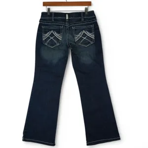 Ariat Jeans‎ Women's 28S Blue Real Denim Mid Rise Boot Western Rodeo Stretch thumbnail 2