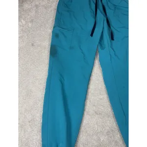 Figs Zamora Teal Blue Jogger Scrub Pants Women's Small Style Some Stains Mid Ris thumbnail 2