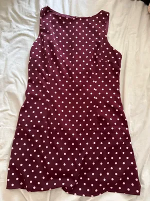 princess polly kherin boat neck romper wine polka thumbnail 5