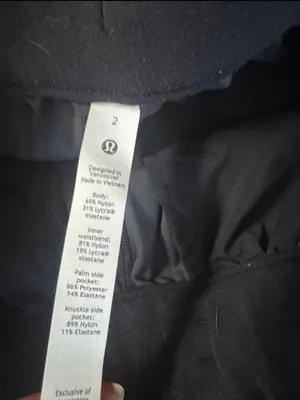 Lululemon Size 2 Keep Moving Pant Black Gray Camo thumbnail 3