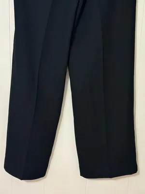 American Tall Pleated Wide Leg Dress Pants Black Size 18 Tall High Rise thumbnail 8