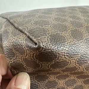 Celine Brown Macadam Toiletry Bag Made In Italy Travel Cosmetic Case Unisex thumbnail 10
