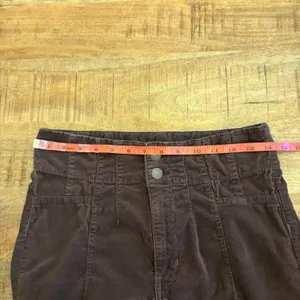 We the Free People Jayde Cord Flare 29 Corduroy Pants High Rise Brown Stretch thumbnail 12