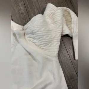 Steve Madden White Long Sleeve Sweater Dress thumbnail 10