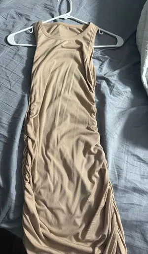 Fitted dress Tan Size M thumbnail 1