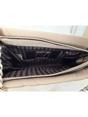 Victoria Secret gray quilted crossbody bag thumbnail 6