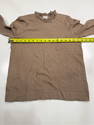 J. Crew Cotton Blend Brown Crewneck Sweater thumbnail 4