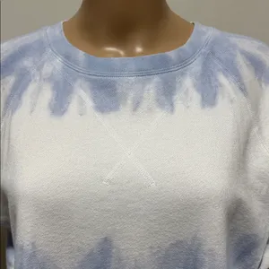 GAP Women's Baby Blue & White Tie-Dye Sweatshirt size M thumbnail 2