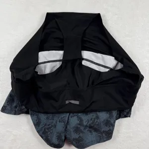 Vuori Clementine Shorts Womens Large Black‎ Grey Abstract Print Running VW333 thumbnail 7