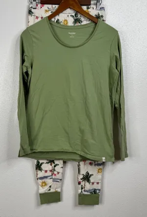 Burt's Bees Tropical Christmas‎ Pajama Set Size Small thumbnail 1