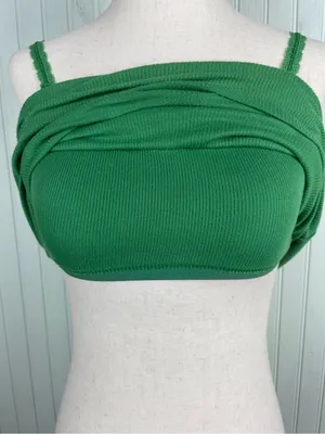 Vintage Y2K Aeropostale Beaded Lace Cami Tank Top Size Small Green Fairycore thumbnail 9