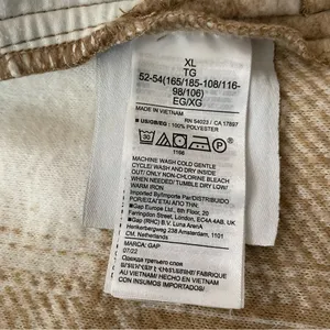 Gap Plaid Fleece Jacket Womens XL Tan Minimalist Fall Granola Western Neutral thumbnail 8
