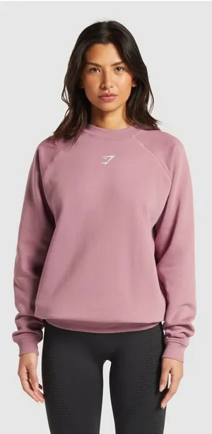 Gymshark Dusty Mauve Pullover Sweatshirt thumbnail 1