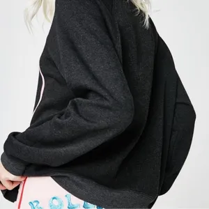 Wildfox Body By Trey Graphic Fleece Sweatshirt XS Charcoal Gray thumbnail 5