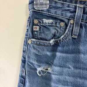 AG‎ Adriano Goldschmied The Phoebe High Rise Distressed Straight Leg Jeans 25R thumbnail 10