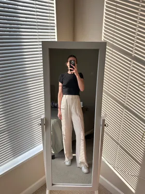 Abercrombie Sloane Linen Blend Tailored Wide Leg Pant thumbnail 13