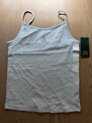 New Women’s Wild Fable Tank Top Lightweight Stretchy Light Gray size Small thumbnail 1