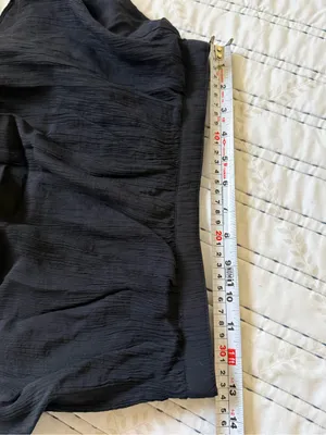 Abercrombie & Fitch Black Tiered Ruffle Maxi Skirt Boho Goth Cottagecore Size: S thumbnail 7