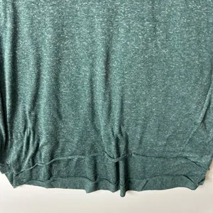 Wishlist green linen t-shirt women’s size‎ m/l thumbnail 4