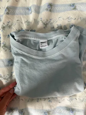 Aritzia light blue cropped tee thumbnail 4