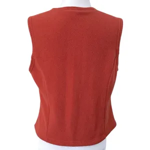 Ll Bean Reed Fleece Gorcore Full Zip Orange Vest M thumbnail 3