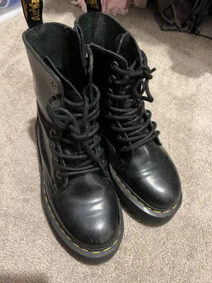 Platform Jadon Dr. Martens Boots Leather thumbnail 4