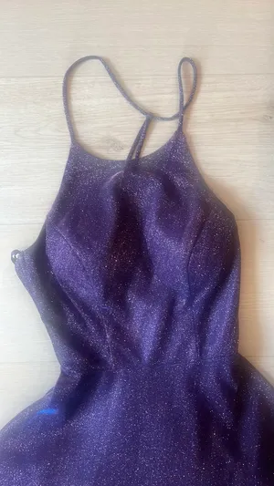 City Vibe sparkly purple dress thumbnail 2