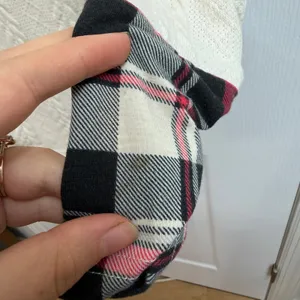 Women's cream cable knit plaid hooded long sleeve stretch soft knit‎ sweater M thumbnail 5