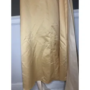 Eden Maids Dress Womens 6 Yellow Strapless Satin Sheath Maxi Bridesmaid Gown thumbnail 7