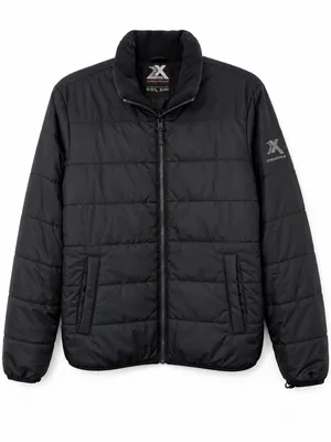 ZeroXposur Women Small Black Quilted Puffer Jacket Full Zip Fleece Collar Winter thumbnail 2