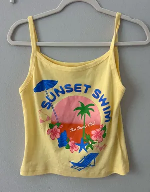 Beach Club Sunset Swim Tank thumbnail 1