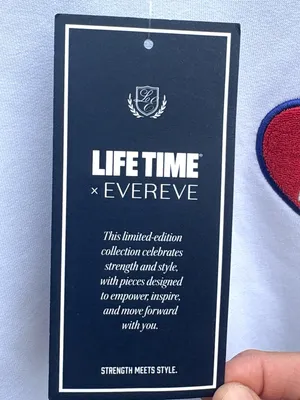NWT EVEREVE X Lifetime Love Your Life Patch Sweatshirt Size XS thumbnail 4