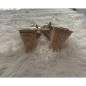 A New Day Ansel Double Band Open Toe Wedge Heels Size 8 thumbnail 6
