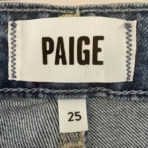 Paige Leenah Ankle Wide Leg Jeans Allegro Blue Distressed Raw Hem 25 NWOT thumbnail 11