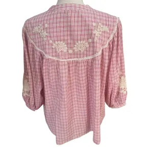 Louise Misha Livie blouse Fuchsia Tartan Joy 36 thumbnail 4