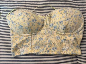 Altar'd State Floral corset/bustier top thumbnail 1