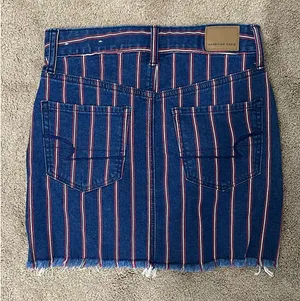 American Eagle Jean Skirt Mini High-Rise  thumbnail 1