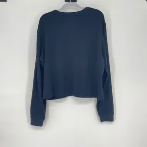 NFL Denver Broncos New Era Team Apparel‎ Long Sleeve Cropped Top XXL Black Logo thumbnail 2