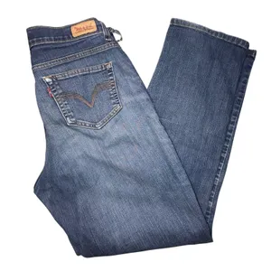 Levis 512 Perfectly Slimming Straight Leg Jeans Blue Medium Wash Womens 10M L29 thumbnail 2