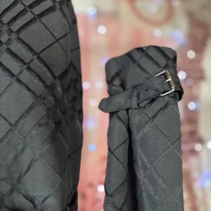 Calvin Klein Black Quilted Coat Jacked Double Breasted Women's Size M thumbnail 13